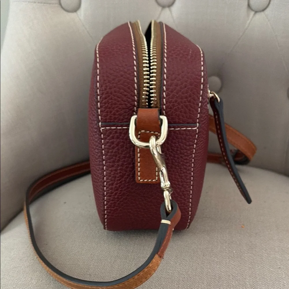 Dooney & Bourke Burgundy Crossbody Bag - Picture 6 of 8